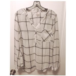 Sheer long sleeve top